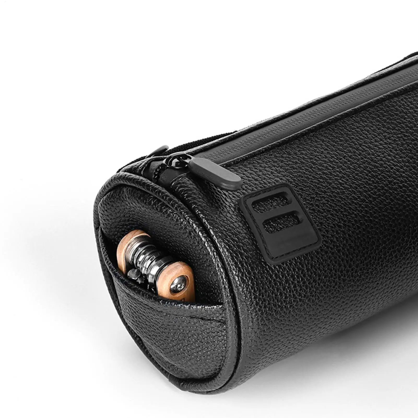 

Bike Handlebar Bag 1.8L PU Leather Waterproof Cycling Accessories Handle bar Mount Pack for Road Mountain Commuting Electric