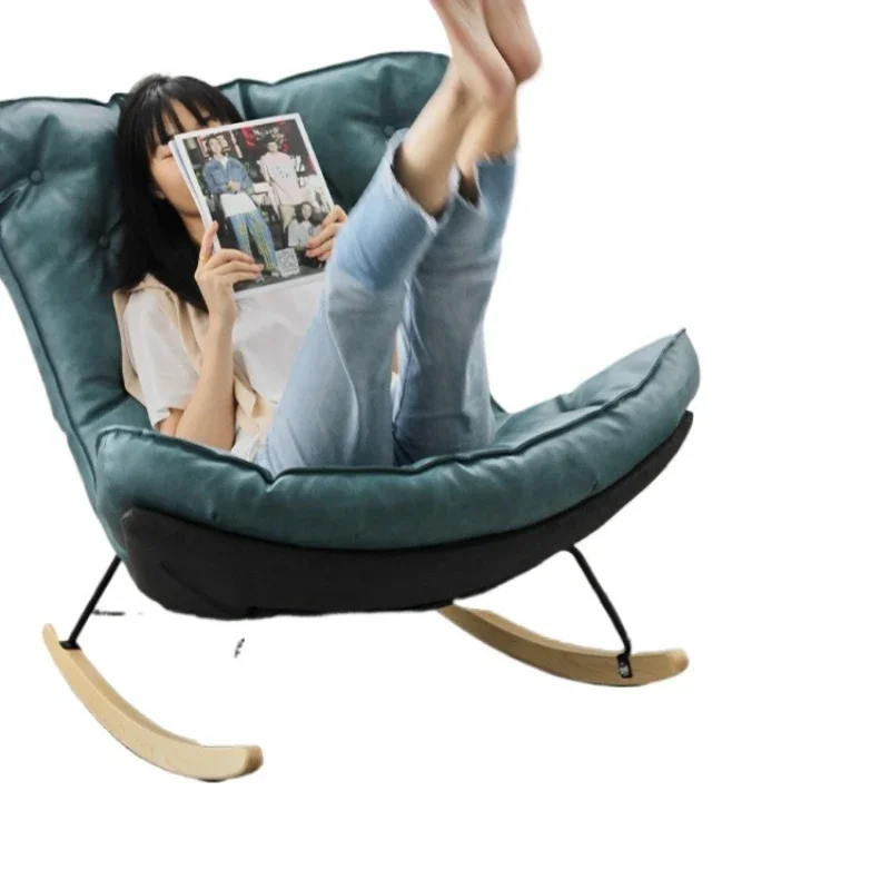 

Nordic light luxury recliner lazy nap balcony designer