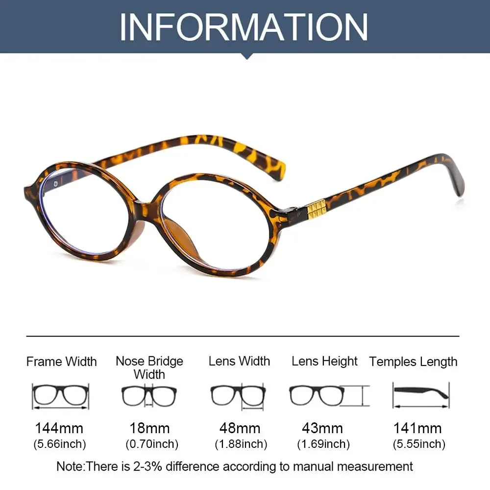 Y2K Retro Oval Frame Glasses Women Female Sweet Cool Eyewear Trend Reading Computer Anti Blue Light Eyeglasses