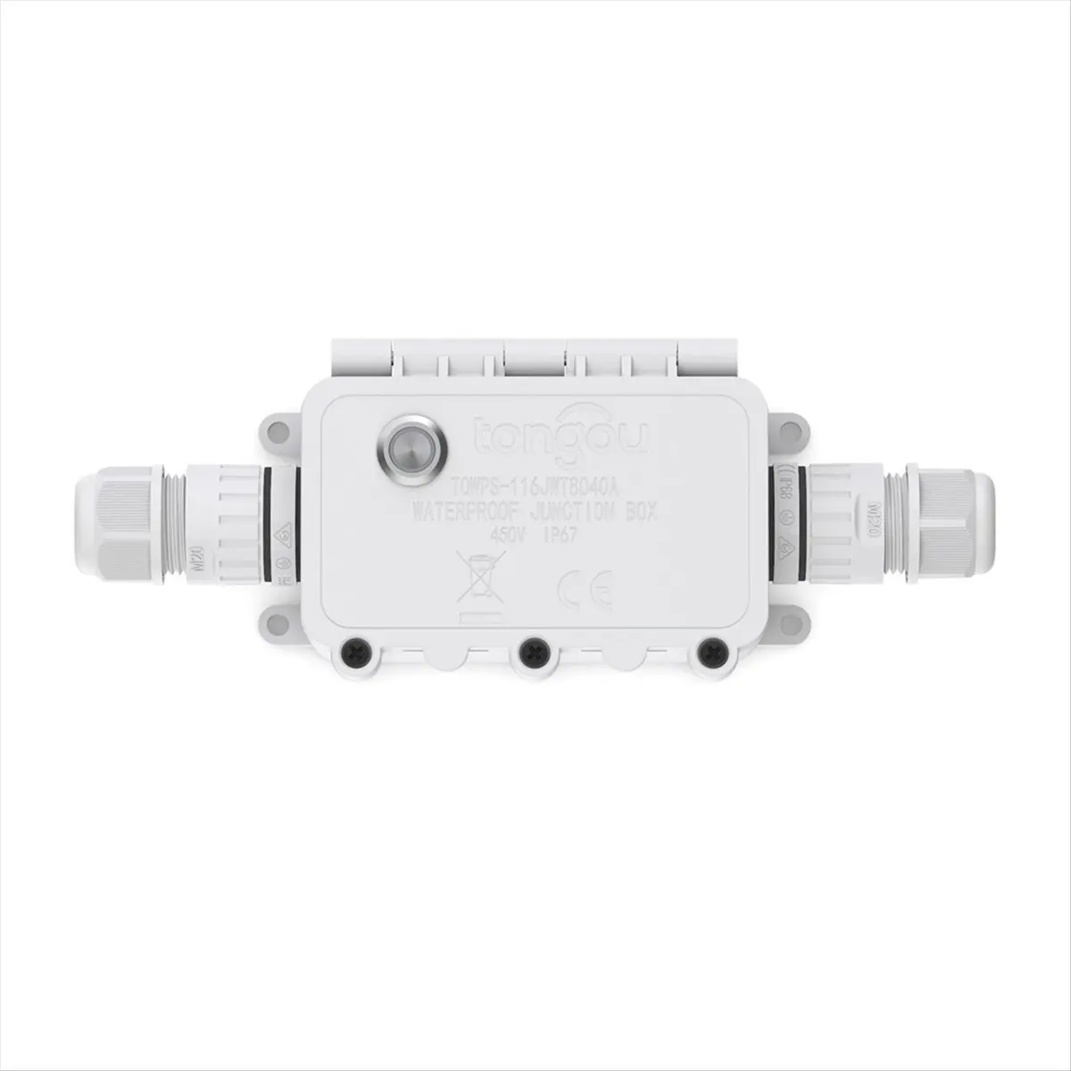 A26Z  Tuya WiFi Smart Waterproof Junction Box 1-16A Adjustable Timer Voltage & Current Protection Power Display