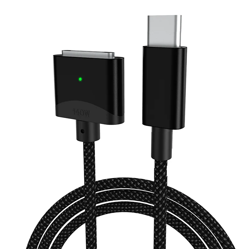 6FT USB Type C to Magsafe 3 Magnetic Charger Cord Laptop Charging Cable Converter PD 140W for Air/Pro A2442 A2485 A2681