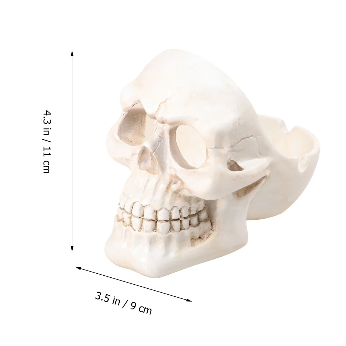 

Ash Tray Large Ashtray Cigar for Bar Cigarette Home Mysterious Skull Patio Resin