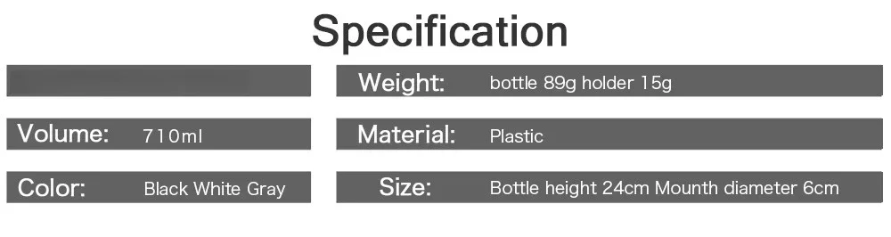 Innovation Costelo Magnetischer Flaschenhalter für Fahrrad, Sport-Wasserflasche, 710ml mit Druckverschluss – Detail 3