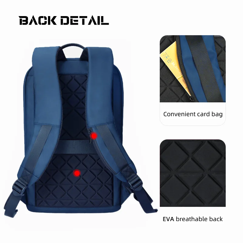 Heroic Knight Men\'s Waterproof Backpack Blue Black Bag 14 Inches Laptop Backpacks For Women Stylish Backpack For Travel School