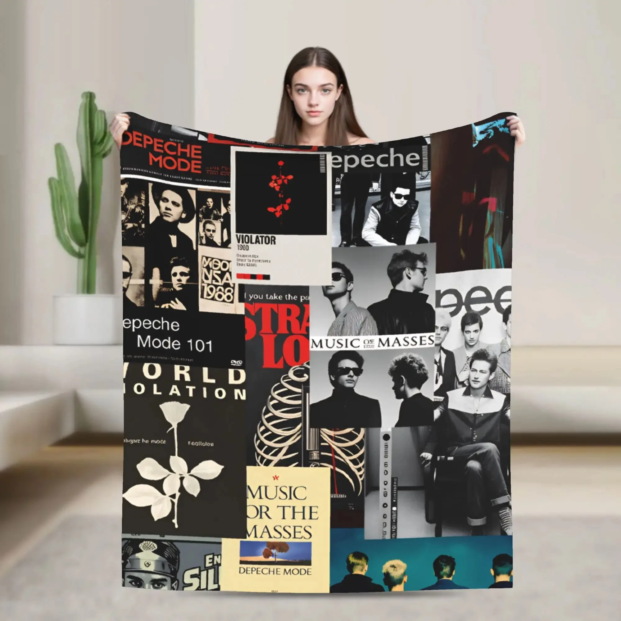 Depeches Band Mode  Blanket  Travel Office Flannel Bedding Throws For Outdoor Warm Custom Quality Bedspread Gift