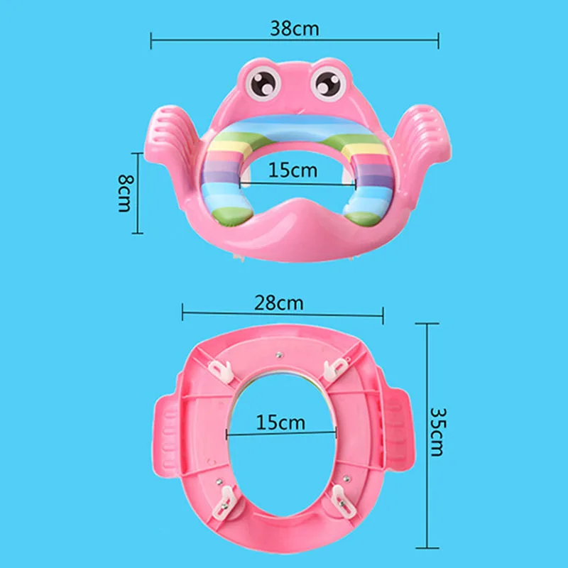 Baby Toilet Potty Seat Children Safe with Armrest for Girls BoyTraining Outdoor Travel Infant Cushion