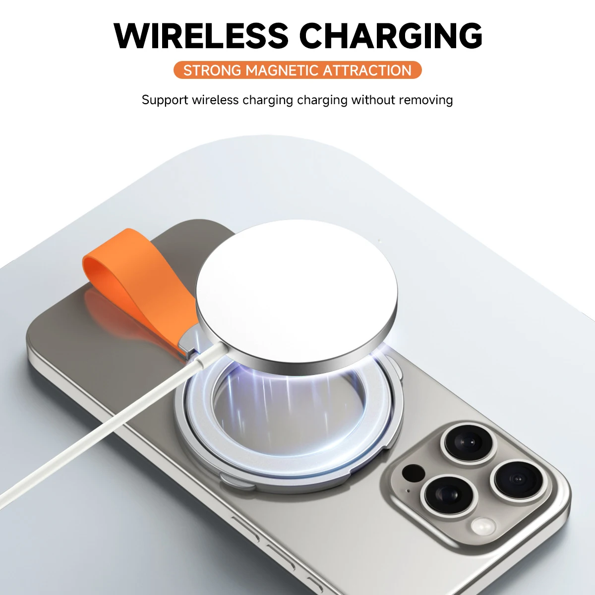 magsafe 금속 강력한 자기 흡입 360도 회전 ° 접이식 링 전화 홀더 합금 휴대용 범용 데스크탑 크리에이티브