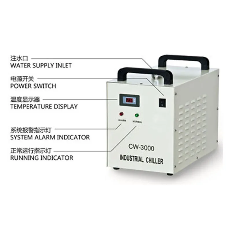 

S&A CW3000 Water Chiller For CO2 Laser Engraving And Cutting Machine