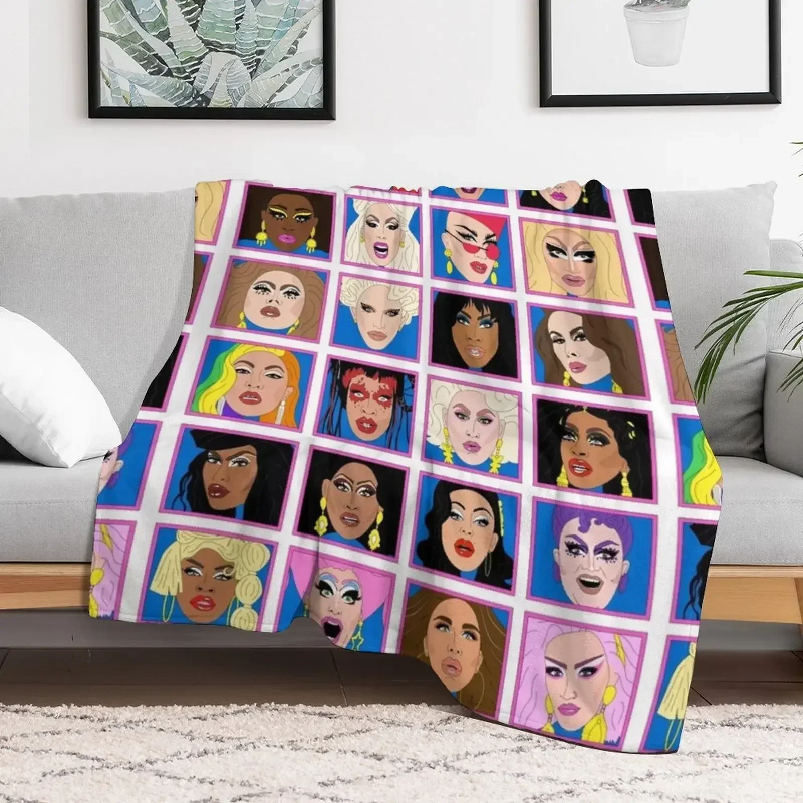Drag Race Winners 2021 Throw Blanket Sleeping Bag For Decorative Sofa Picnic Thermal Plush Vintage Blankets 5