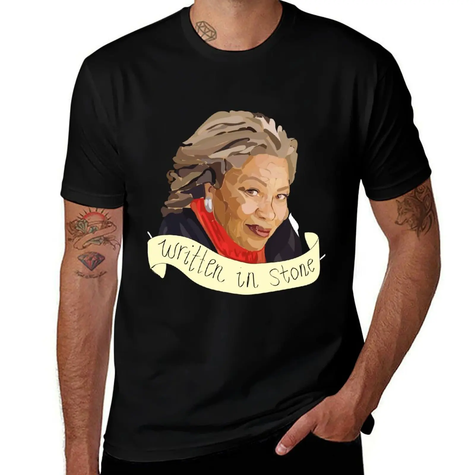 

toni morrison grinnell commemorative emblem T-Shirt funny t shirts man man t shirt graphic T-Shirt