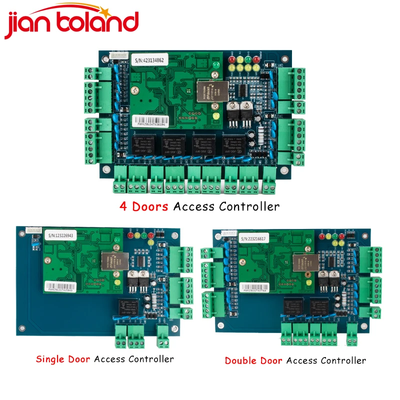 Painel de Controle de Acesso para Security Solutions, TCP/IP, Wiegand 26 Rede, Individual, Duplo, Quatro Portas, Sistema de Acesso com Software