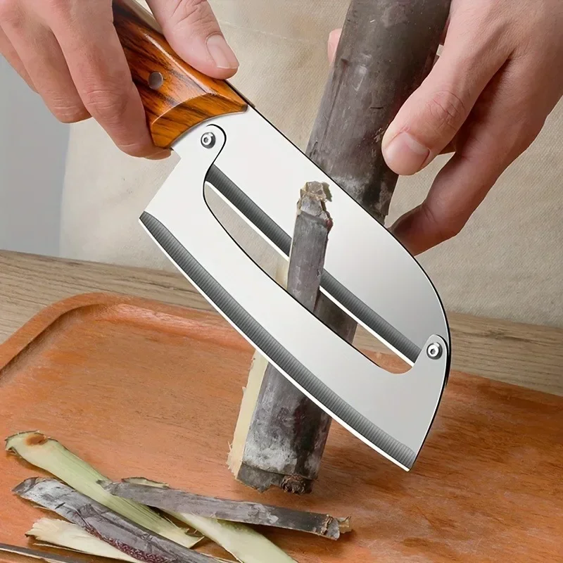 Thickened Peeling Knife Pineapple Peeler Remover Stainless Steel Pineapple Eye Cutter Cutter Cane Peeling Knife Kitchen Gadgets