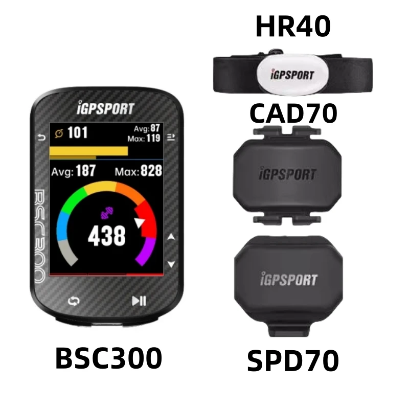 BSC300 BSC 300 Bike GPS Computer Cycling Wireless Speedometer Color Screen Map Navigation Offline Map Bicycle Odometer