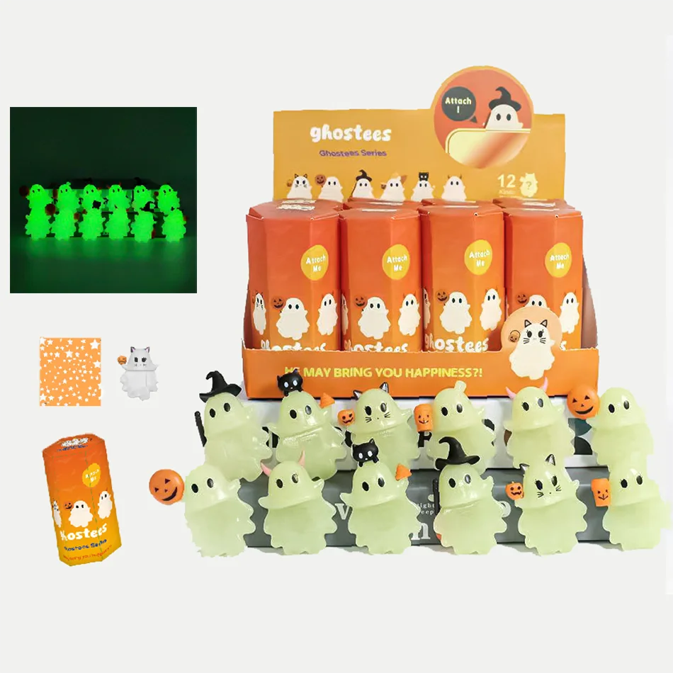 S Angel Halloween Ghost Figurine Halloween Hipper Series صندوق أعمى أصلي لتزيين شاشة الهاتف هدية عيد ميلاد غامضة