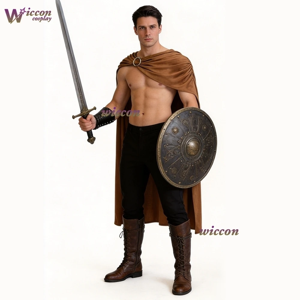 

Spartan warrior cosplay cloak Halloween costume Roman knight cape cosplay Cloak Uniform Role Play Clothing Carnival