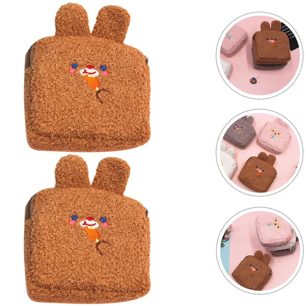 

2Pcs Change Purse Pad Bag Tampon Holder for Women Shopping Travel Organizer Coin Purse Coin Pouch Period Bag Period Pouch