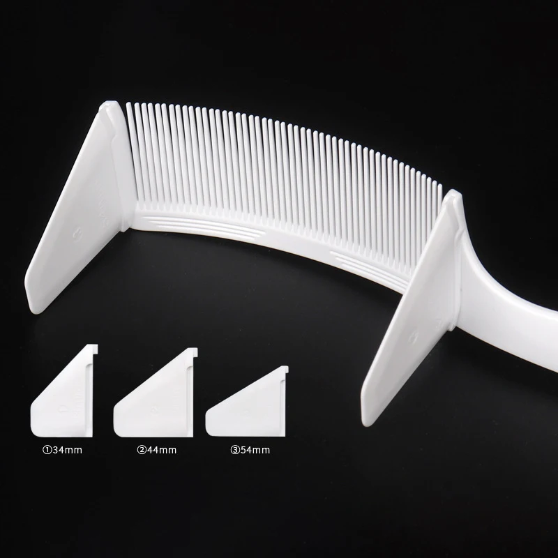 1-teiliger neuer professioneller Friseur-Haarschneidekamm mit gebogener Positionierung, hitzebeständiger Flachkamm, speziell für Echthaarperücken