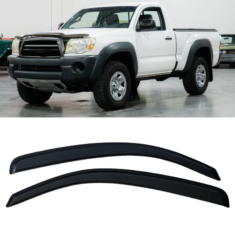 

Оконный козырек для TOYOTA TACOMA Regular CAB PICKUP 2005-2010 2011 2012 2013 2014 2015, ветровые дефлекторы, защита от дождя, дверной козырек, вентиляционное отверстие