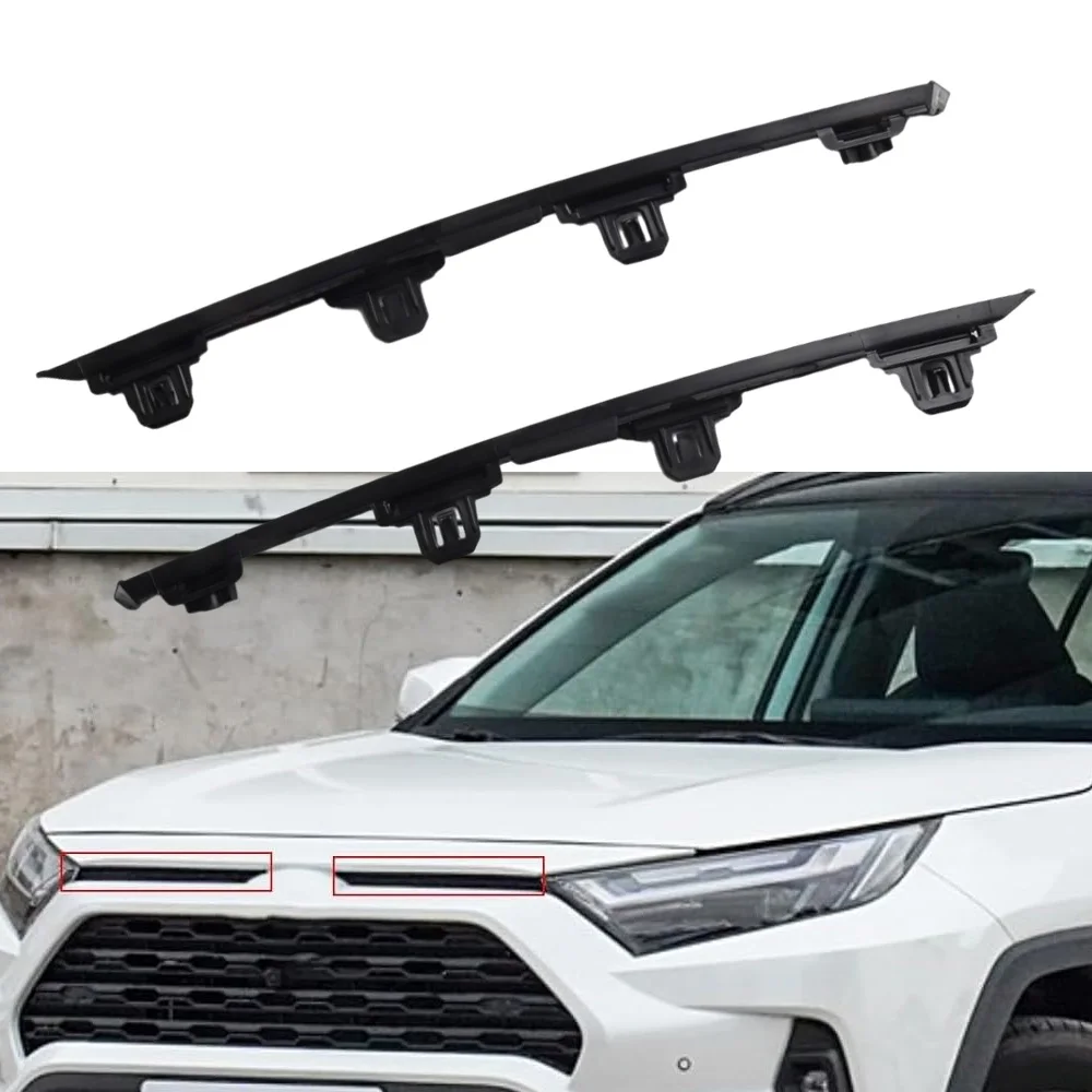 

2Pcs Front Bumper Upper Grille Insert Molding Trim Left Right For Toyota Rav4 2019 2020 2021 2022 -2024 531230R050 5312442060