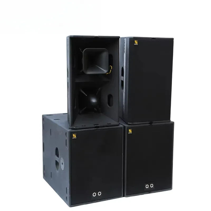 T24N Professional Audio 2-Way Lightweight Speaker Dual 12-Inch Sound For Video & Lighting