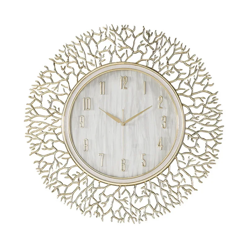 New atmospheric European wall clock, living room advanced sense, home silent wall clock