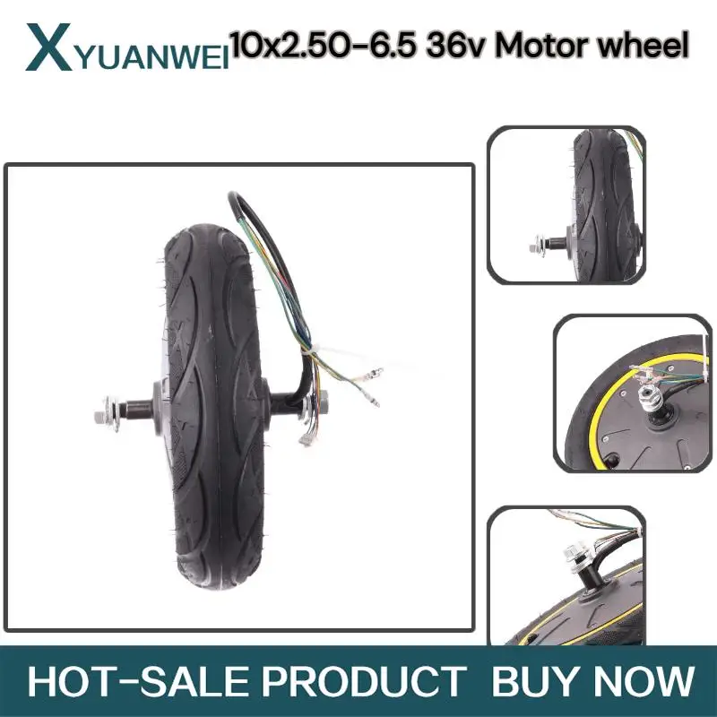 

10x2.50-6.5 motor 36V350W suitable for MAX G30 rear wheel motor whole wheel 10 inch front wheel drum brake whole wheel