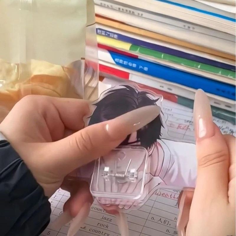 Game Love and Deep Space Caleb High Beauty Role Playing Acrylic PP Clip Children's Toy Decoration Snack Sealing Note Clip Gift