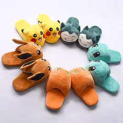 Anime pokemon Slippers For EU size 36-39 Anime Snorlax Squirtle Charizard Eevee