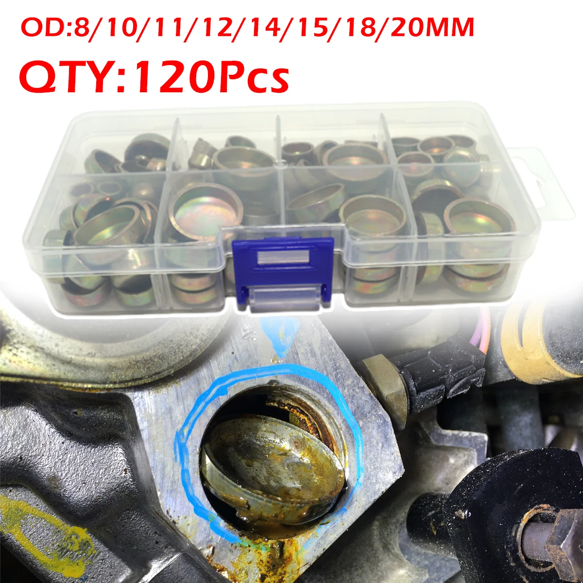 

Engine Core Plug set Expansion Welch Block Freeze Cap Cylinder Head Frost Cover Zinc Plated Cup For Buick Chevrolet Iveco Fiat