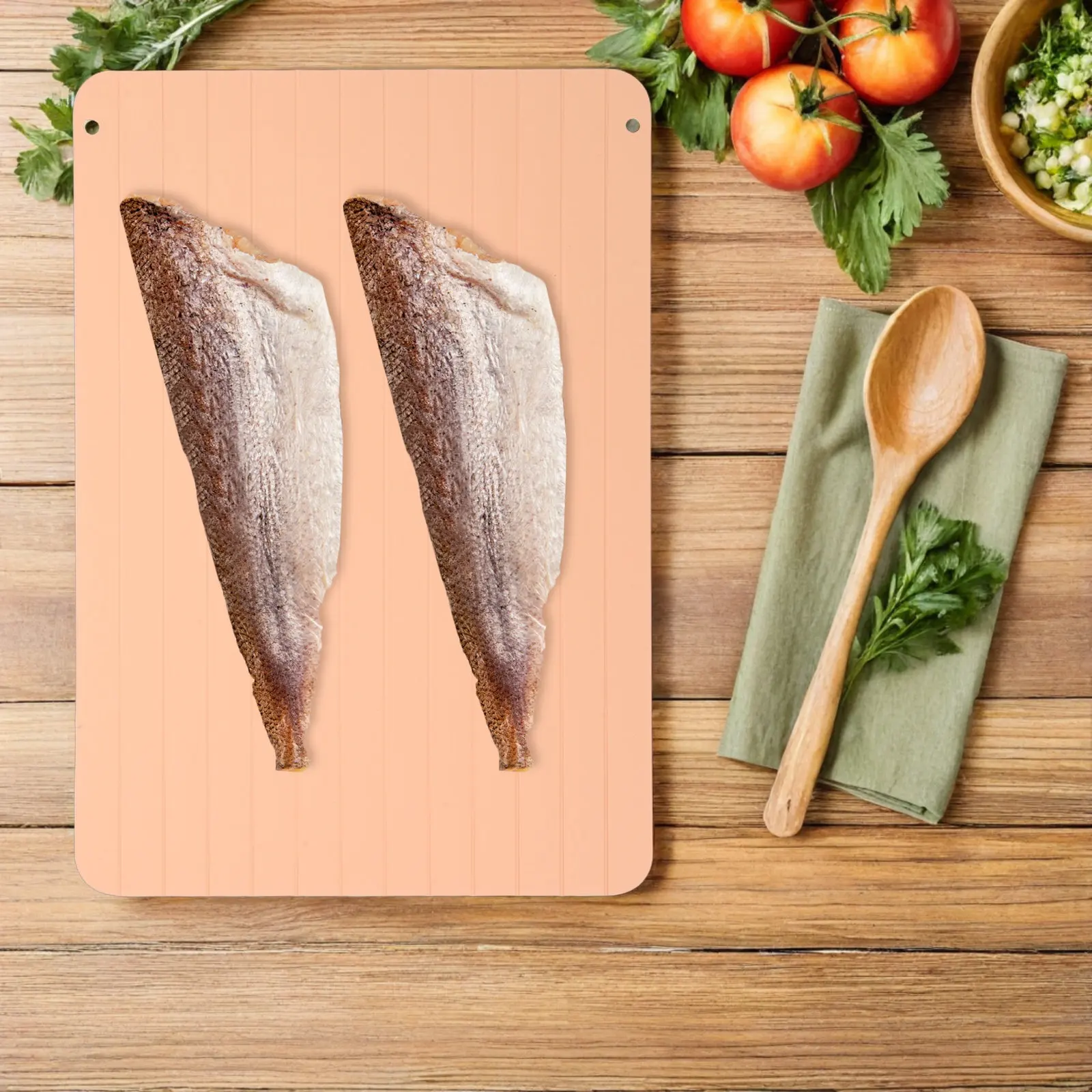 

Быстрый поддон для размораживания мяса, алюминиевая доска для быстрой разморозки 11.6x8.2, для стейков, морепродуктов, говядины, для кухни и ресторанов