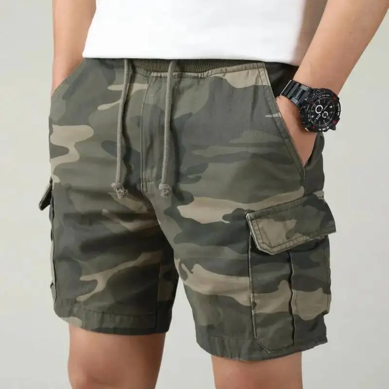

Summer Men S Loose Straight Cargo Multi Pocket Pants Outdoor Shorts Large Size Camouflage Casual Sports Short Men