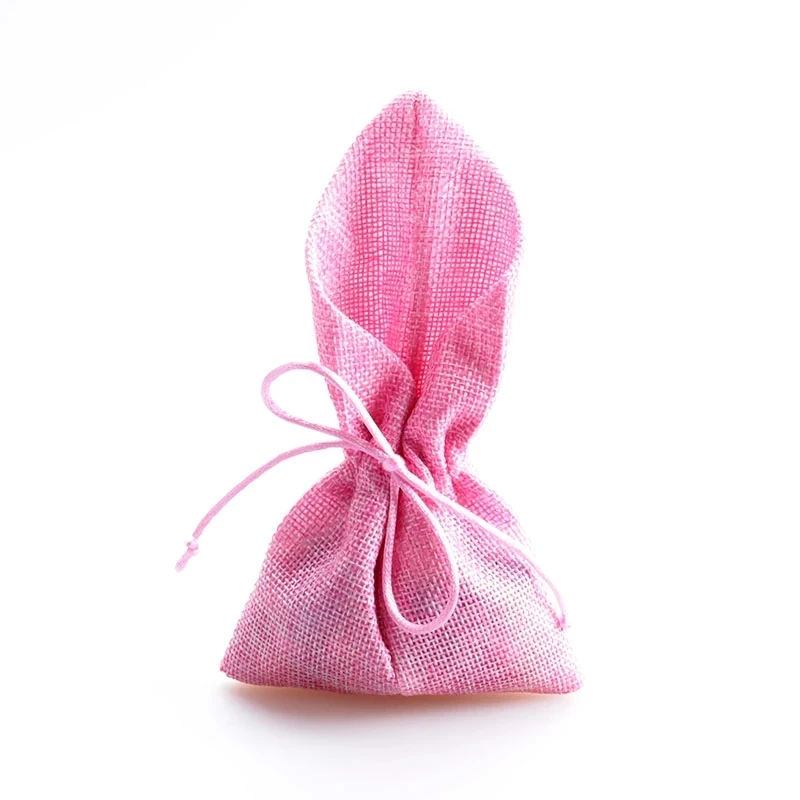 

50 pcs Cute Jute Bags 14x25 cm Jewelry Packaging Bags Wedding Party Decoration Favors Drawable Gift Bags & Pouches