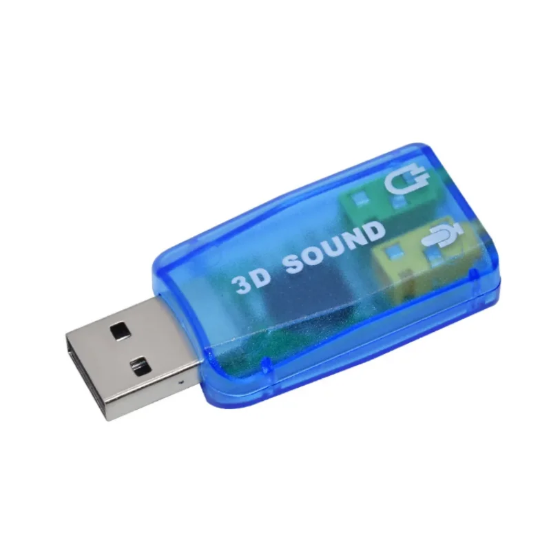 Mini External USB to 3.5mm Microphone Earphone 3D Stereo Sound Card Audio Adapter New Speaker Interface for PC Laptop