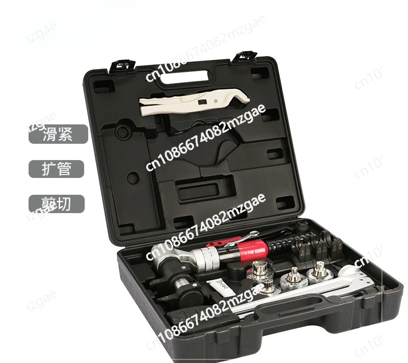Hydraulic Slide Crimp & Expander Tool for PEX-Al-PEX Pipe, Expansion Heads & Fitting Accessories for Underfloor Heating