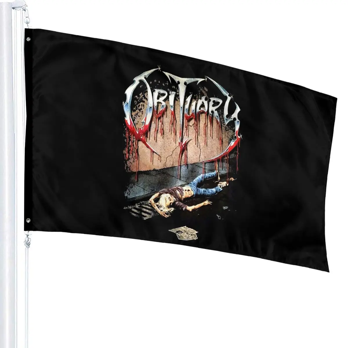 Obituary Slowly We Rot American Death Metal Band Sizes S To 6Xl Oversize Style Print Casual Fitness Flag