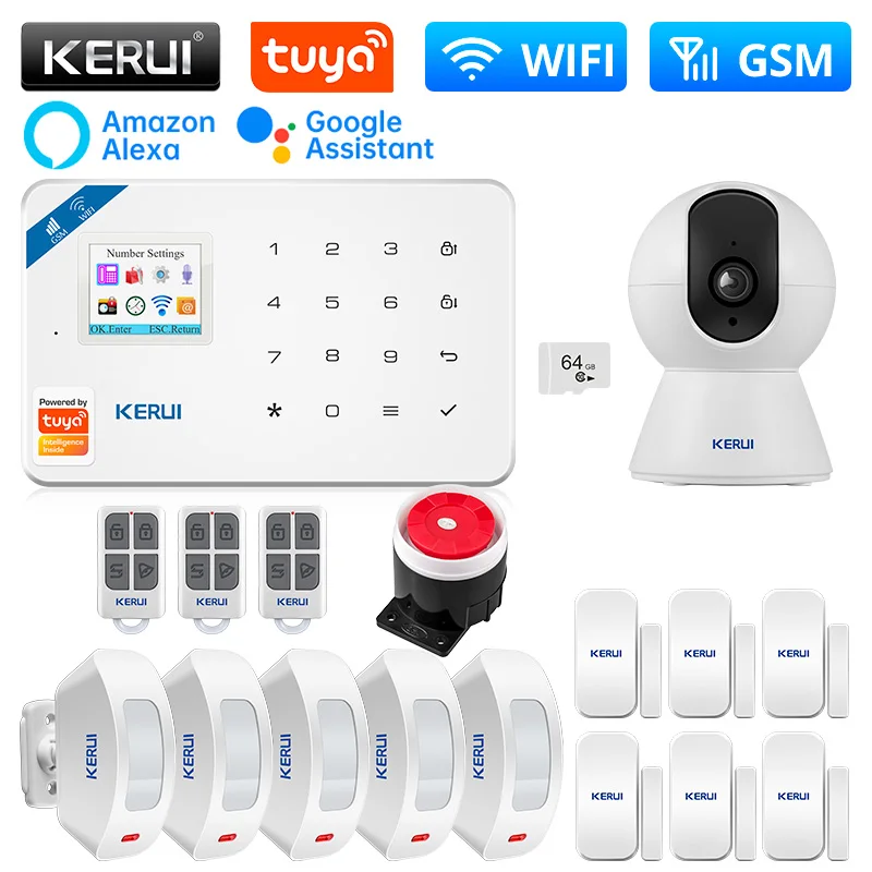 

KERUI W181 WIFI GSM 6 Languages Switchable Remote Control Home Security Siren Motion Detection Tuya Smart Alarm System