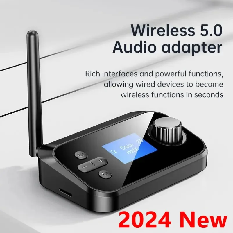 Bluetooth Audio Transmitter Receiver 3.5mm AUX Optical Coaxial Stereo Wireless Adapter DAC Converter For TV PC Car Kit Headphone