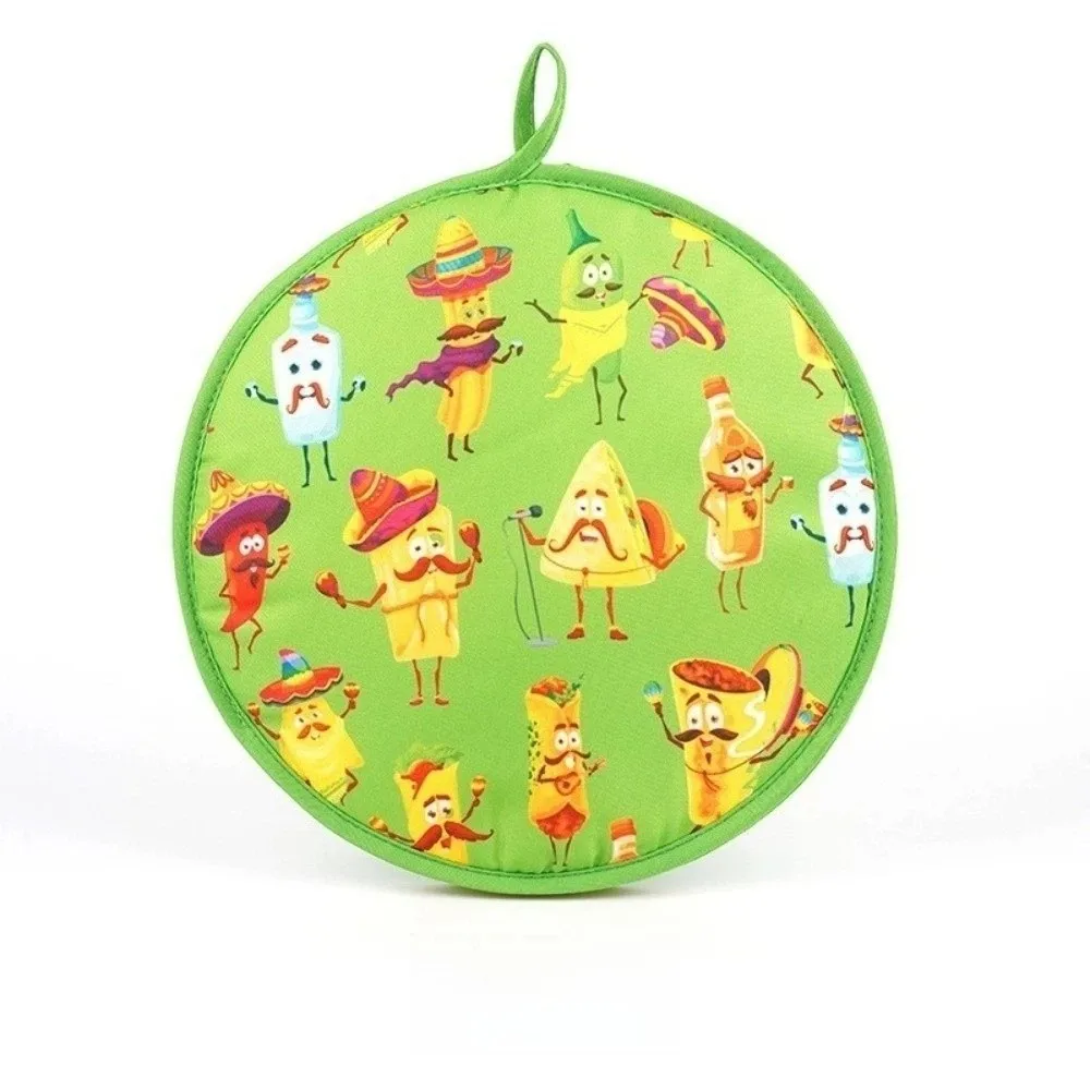 Warming Trays Heat Insulation Tortilla Warmer Pouch Reusable Round Shape Insulated Bag Food Grade Portable Tortilla Warmer Home
