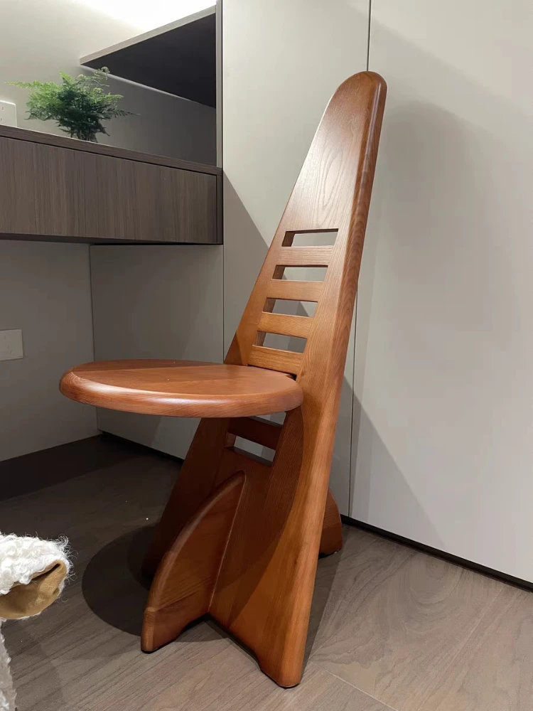 Creative Vintage Triangular Back Chair, Dining Chair and Coffee Table, Furniture Decoration, Adjustable, High Load-bearing