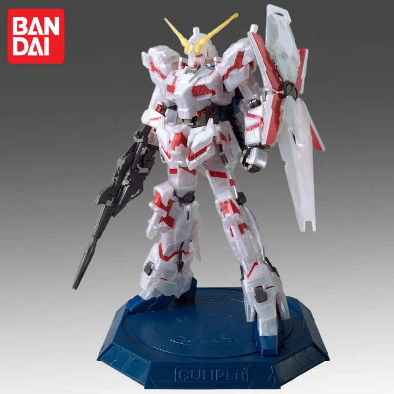 

In Stock Bandai Original Hg 1/144 Gundam Model Unicorn Gundam Action Figure Model Doll Brand New Boxed Anime Characters Toys