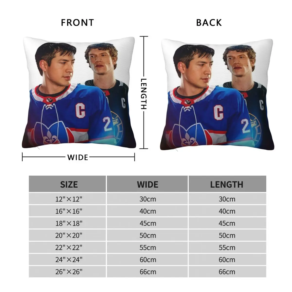 Heated Rivalry Hockey Romance Pillowcase Polyester Linen Velvet Creative Zip Decorative Sofa Cushion Cover 18