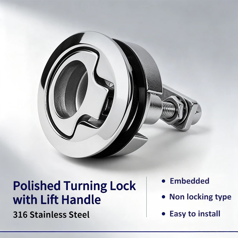 Marine Hatch Latch with Lift Handle Modern Design 316 Stainless Steel for Boat Hardware Accessories