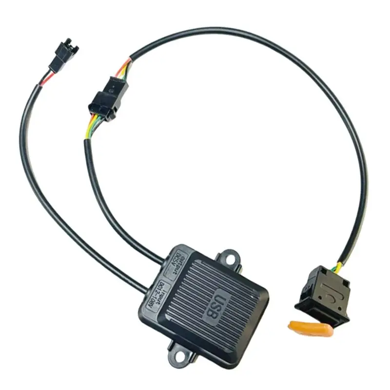 AED6-Electric Vehicle USB Mobile Phone Charger Vehicle Wide Voltage Fast Charging Four-Wire Charger Head Medium Number