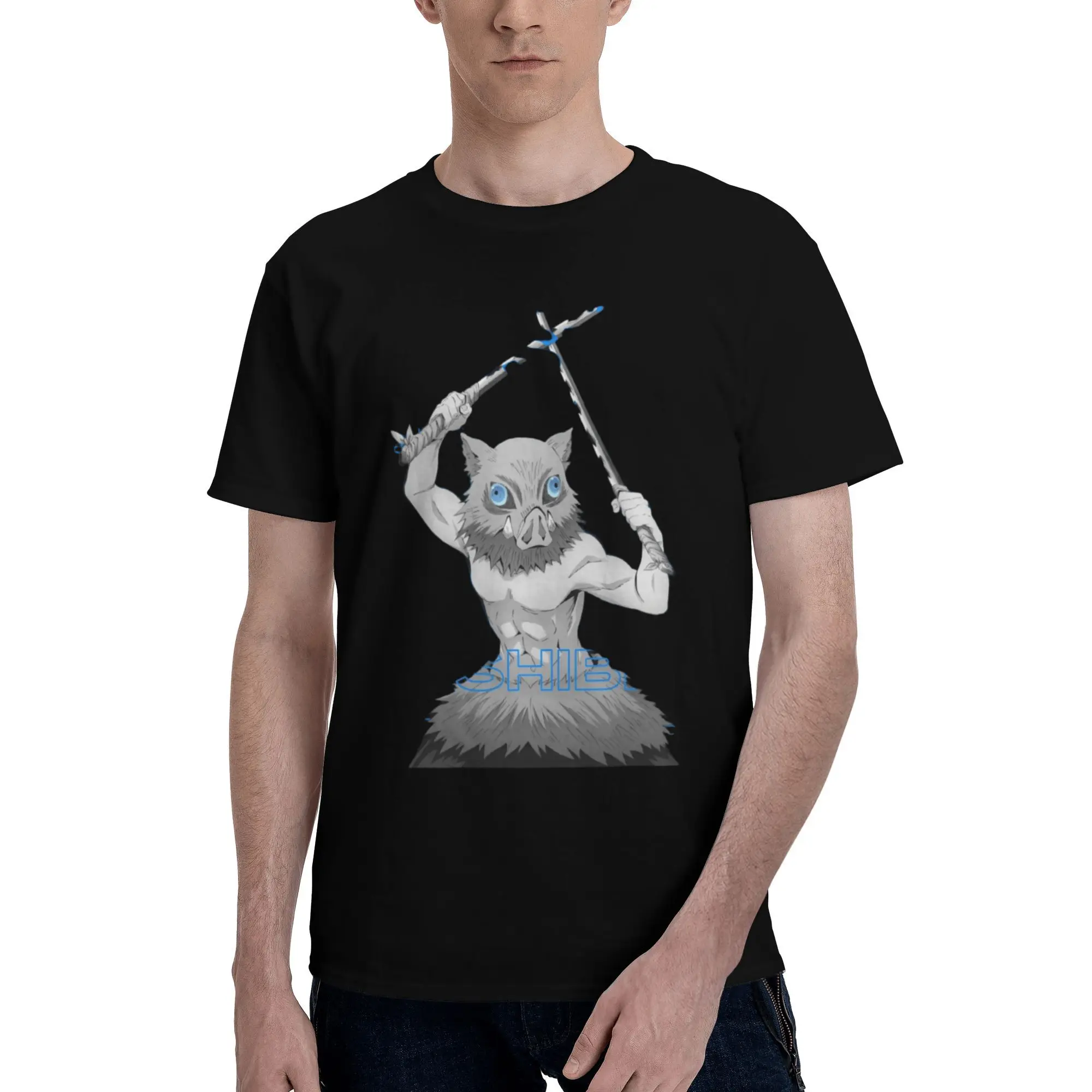 

Men's Casual Cotton Short Sleeve T-Shirt with Graphic Print