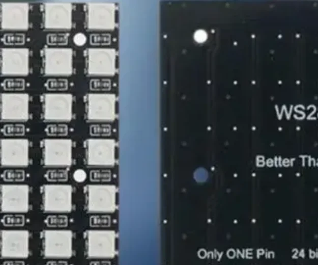 

1 шт. встроенная полноцветная плата разработки цветного света WS2812 LED 5050 RGB 8x8 64-битный светодиодный матричный модуль для Arduino