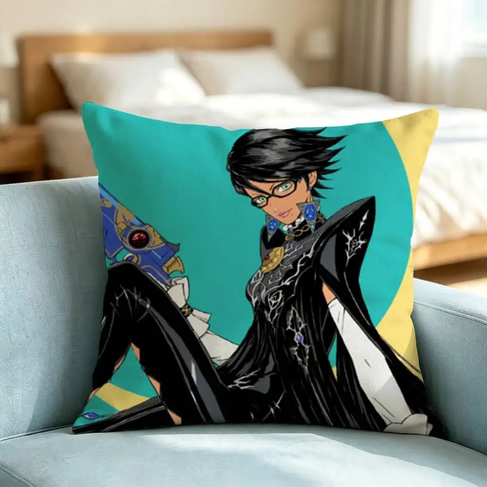 Bayonetta 2 Cereza-A Square Double-Sided printed Pillow Case Bedroom Bedside Pillow Sofa Cushion Cover Gift 2