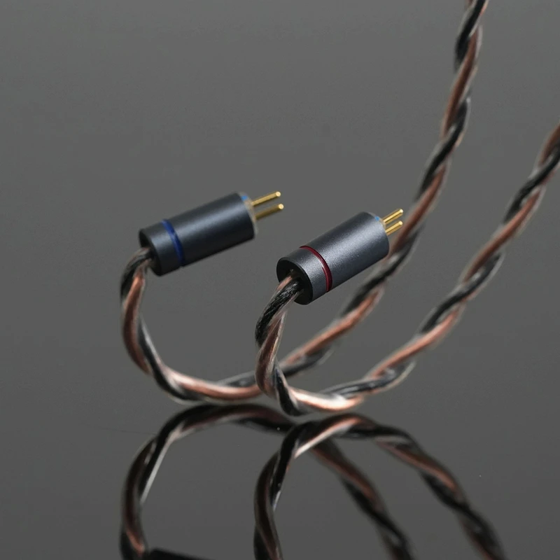 XINHS 4 Core Rose Gold 7N UPOcc Graphene 0.78mm 2Pin HiFi In Ear Headphone Upgrade Cable Suitable For TRI Starsea TANGZU SE535