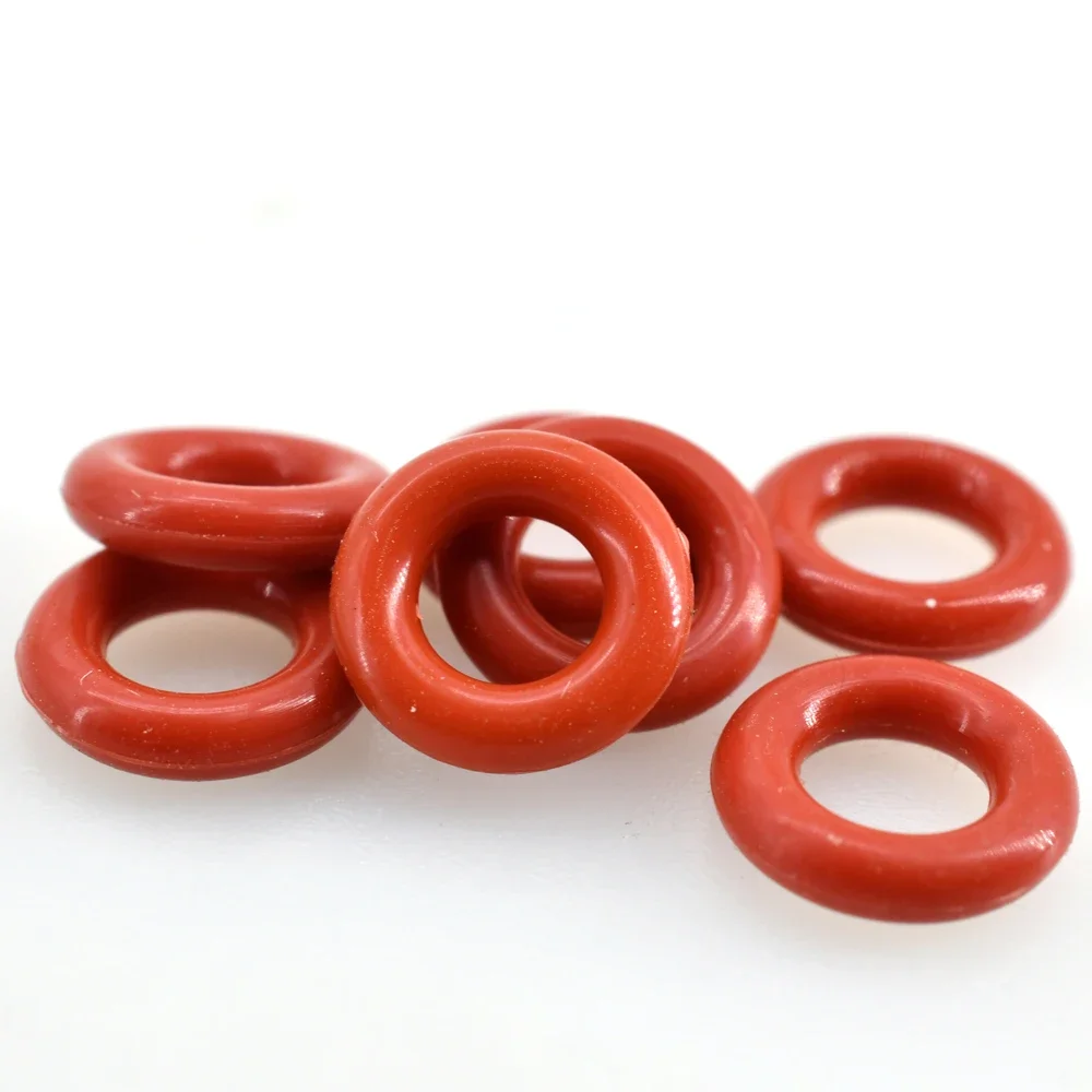 Imagem -06 - Silicone Vermelho O-ring Espessura Anilhas Junta Borracha Isolada Selagem à Prova Dágua Atacado Cs2 mm Od9 Mm13 mm Vmq