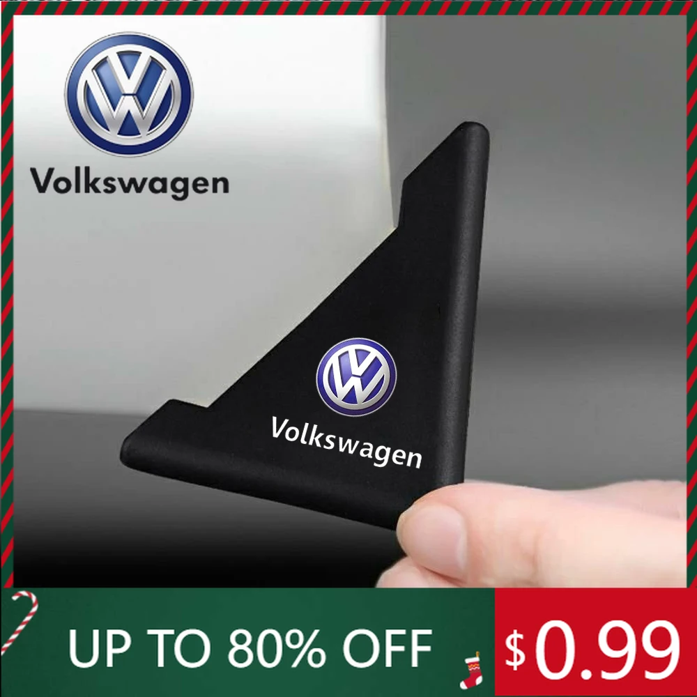 

For VW Volkswagen Jetta MK5 Golf 2PCS Silicone Car Door Corner Cover Anti-Scratch Protection Stickers For VW Volkswagen Golf Pol