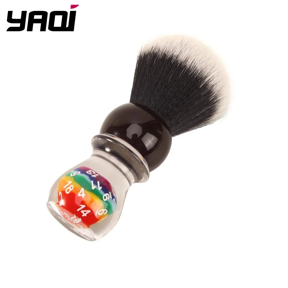 YAQI 26mm Lucky Dice Tuxedo Mens Shaving Brush Synthetic Hair Bristles  Professional Wet Shaving